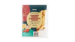Coop Tortelloni färsk pasta soltorkad tomat & ost 250g