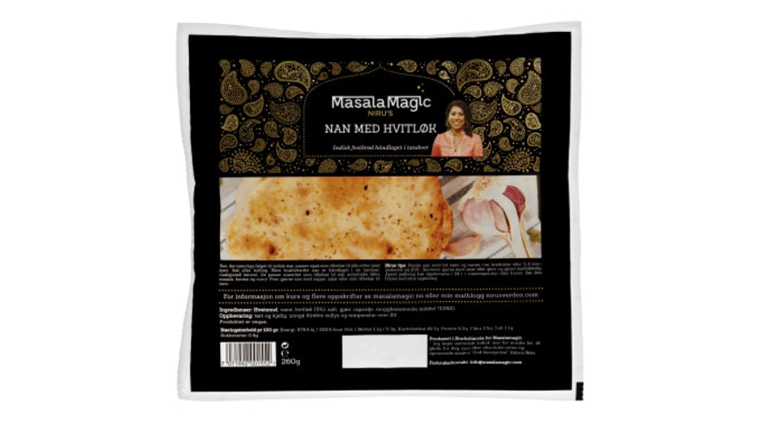 Masala Magic Naanbrød m/Hvitløk | 260g