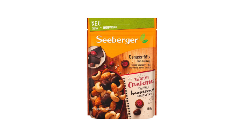 Seeberger Mixed Nuts with Cranberries in Chocolate | 150 g
