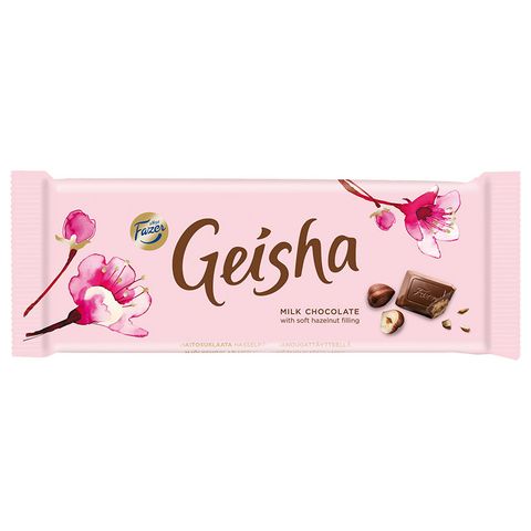 Fazer Geisha Mlé čná čokoláda plněná lískovými oříšky a nugátem | 100 g