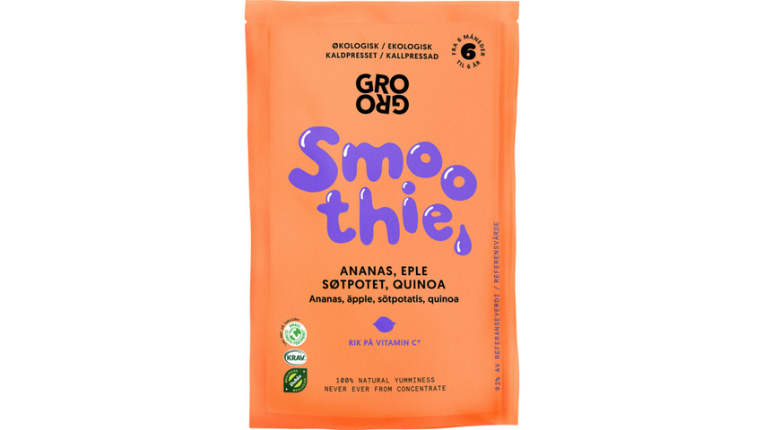 Gro Gro Smoothie m/Ananas & Søtpotet