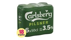 Carlsberg Öl Pilsner 3,5% 50cl 6-p