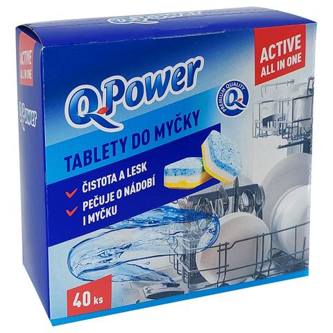 Q Power Active All in One tablety do myčky | 40 x 1 kus