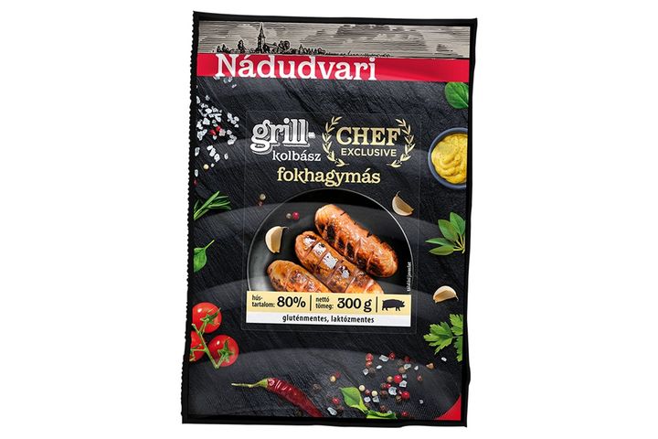 Nádudvari fokhagymás sertés grillkolbász 300 g