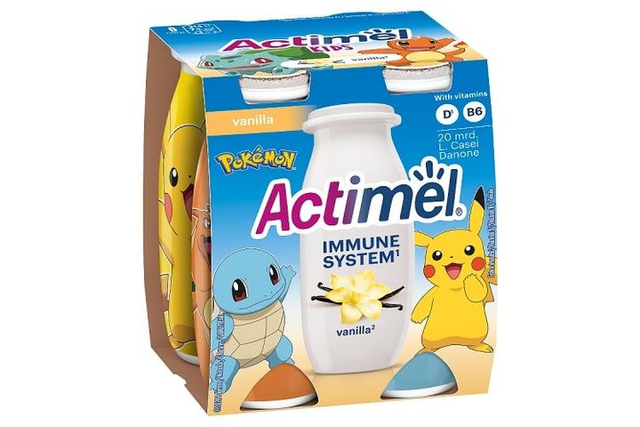 Actimel Kids Vanilkový probiotický nápoj | 4 x 100 g