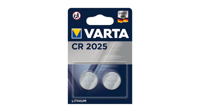 VARTA Lithium Button Cell CR2025 2-pack