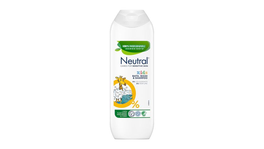 Neutral Kids Bath Wash Gel & Shampoo | 250ml