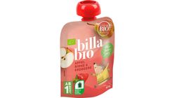 BILLA Bio Obstmus Apfel, Birne & Erdbeere 90g