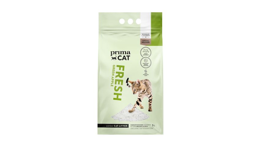 Primacat Kattsand Fresh Apple Vit 5kg