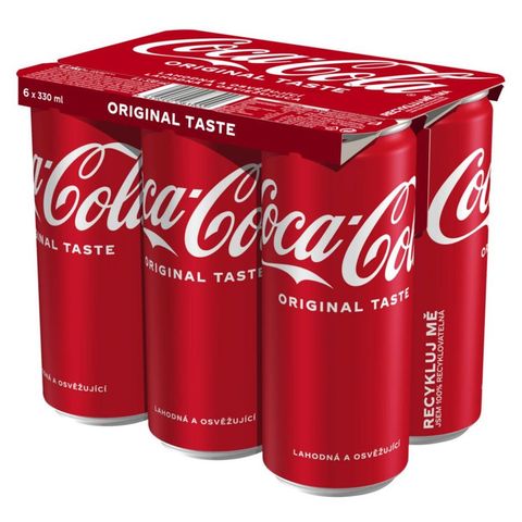Coca Cola plech | 6 x 330 ml