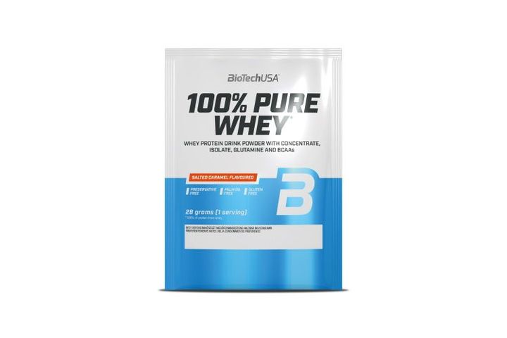 BiotechUSA 100% Pure Whey 28g sós karamell