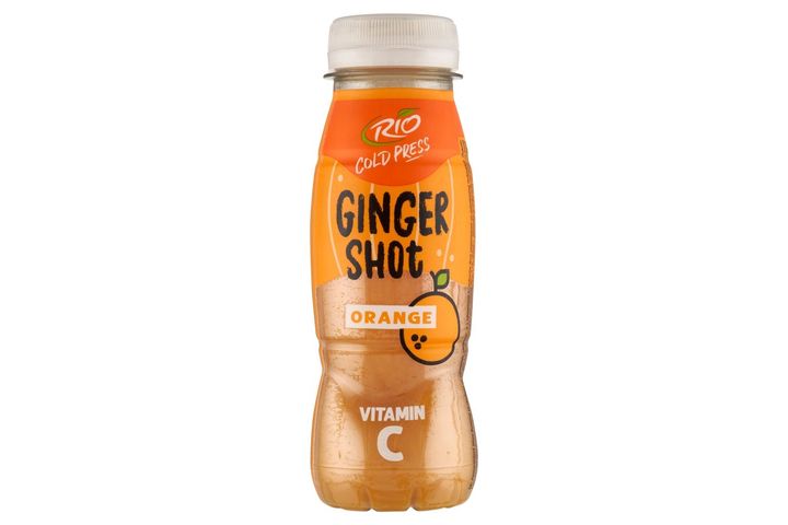 Rio Cold Press Ginger Shot hidegen préselt narancslé gyömbérrel, citrommal és C-vitaminnal 180 ml