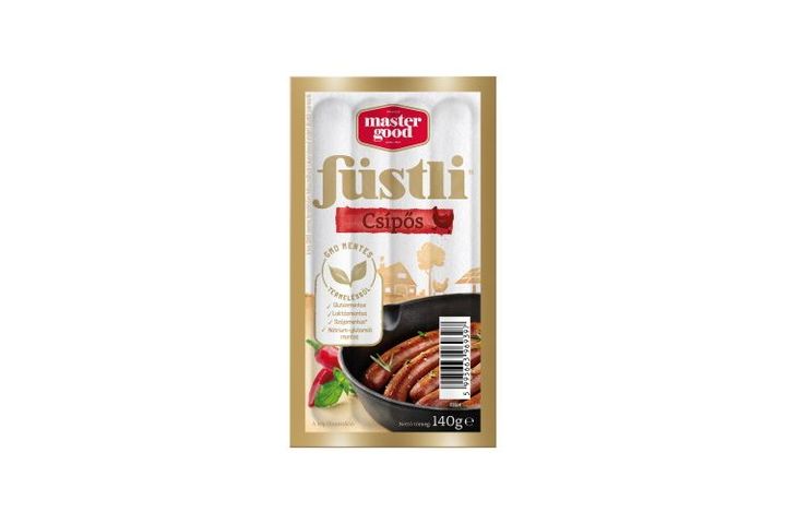 Master Good Füstli Cooked, Smoke Flavoured and Spicy, Chicken Meat Product with Jalapeno Pepper 140 g