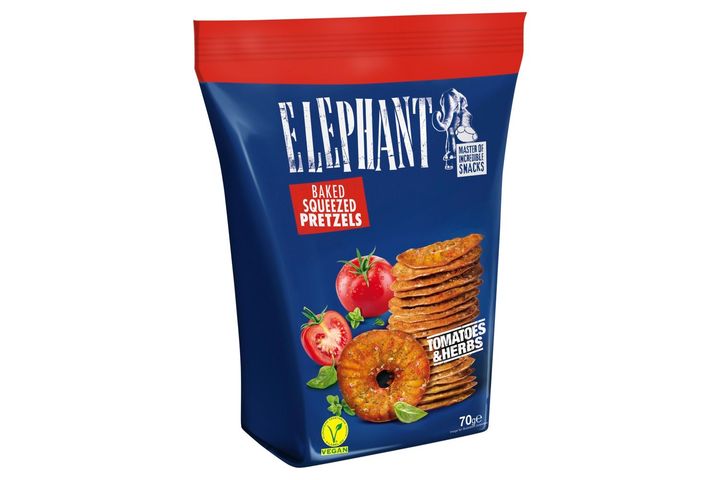Elephant chips-tallér paradicsomos, fűszeres ízesítéssel 70 g
