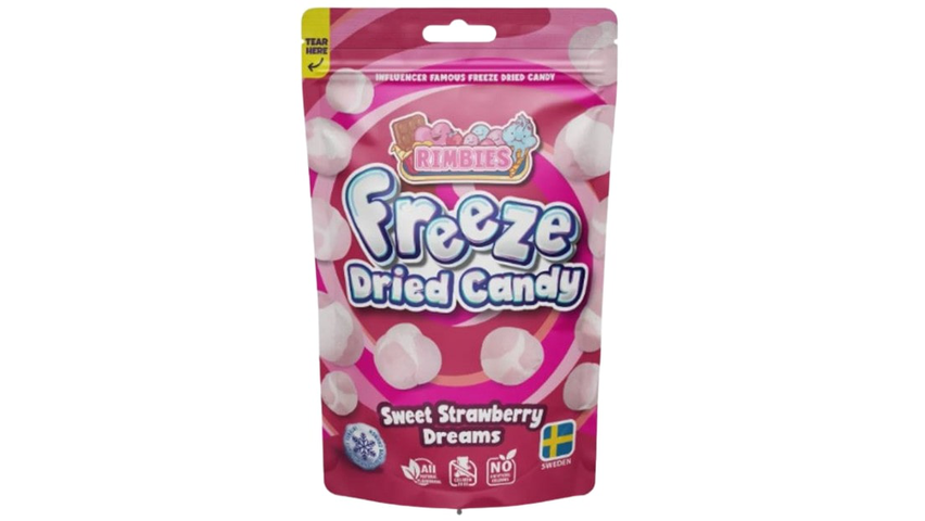 Rimbies Freeze Dried Candy Sweet Strawberry | 80g