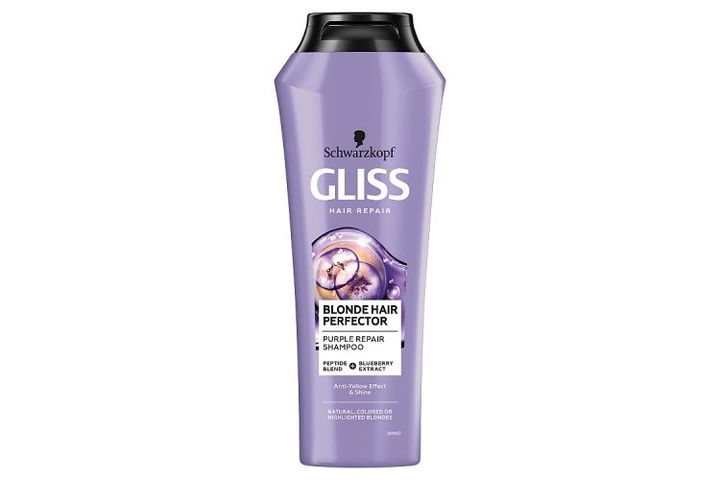 Gliss Blonde Perfector hajregeneráló hamvasító sampon 250 ml