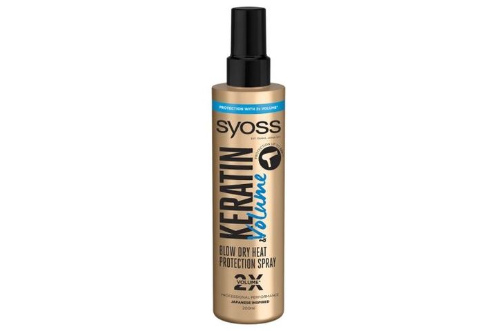 Syoss Keratin & Volume hajszárítás előtti & hővédő spray 200 ml