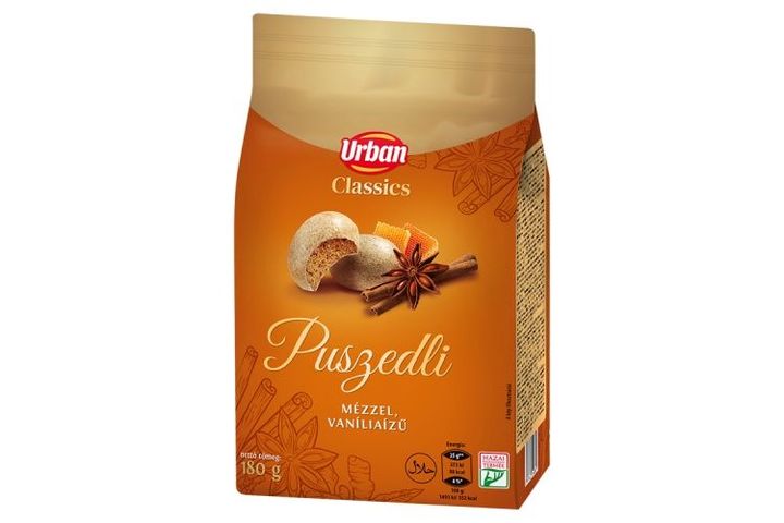 Urban Classics puszedli mézzel, vaníliás 180 g