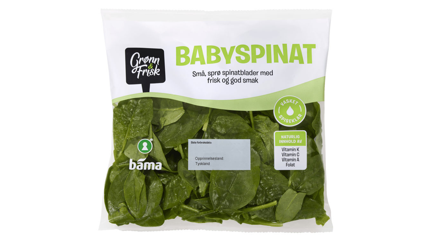 Grønn & Frisk Babyspinat | 65g