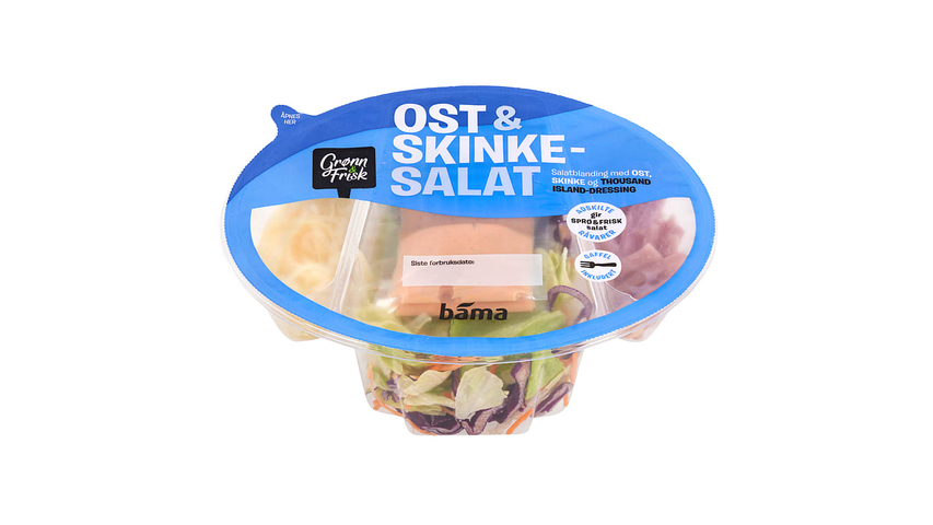 Grønn & Frisk Ost & Skinkesalat | 255g