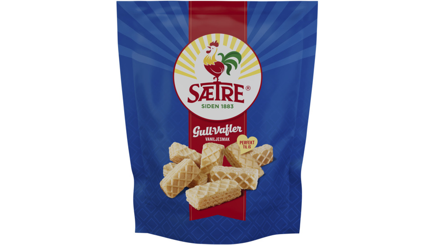 Sætre Gullvafler Vanilje | 250g
