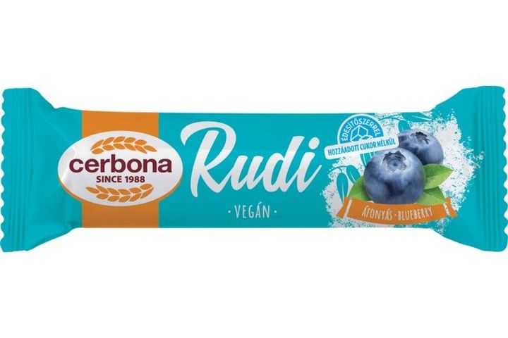 Cerbona rudi hozzáadott cukor nélkül, áfonyás töltelékkel, kakaós bevonattal 30 g