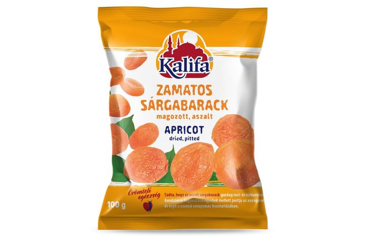 Kalifa magozott, aszalt zamatos sárgabarack 100 g