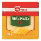 Váš Výběr Eidam sýr 45% plátky | 100 g