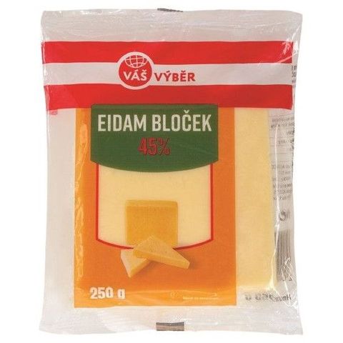 Váš Výběr Eidam sýr 45% bloček | 250 g