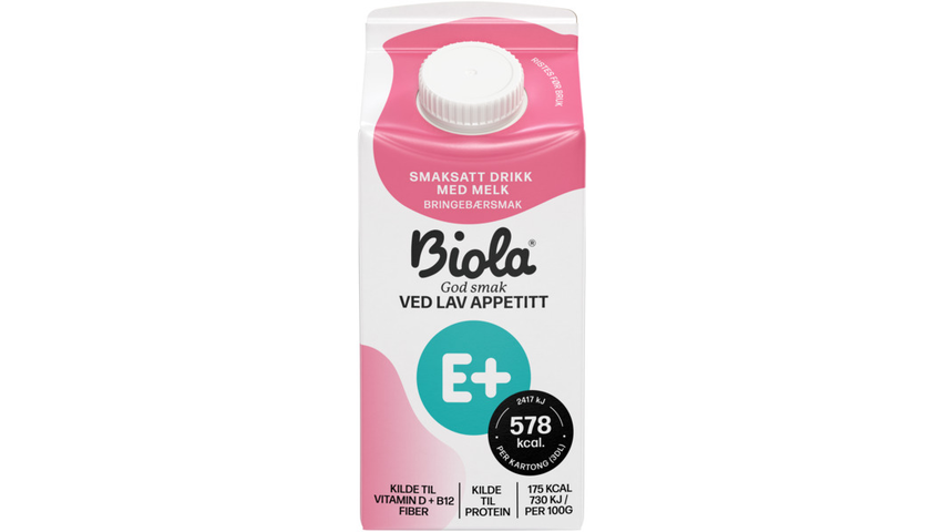 Tine Biola E+ Drikke Bringebær | 300ml