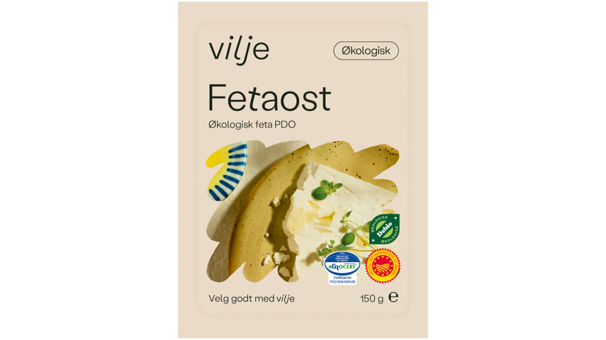 Fetaost Økologisk Pdo 150g Vilje