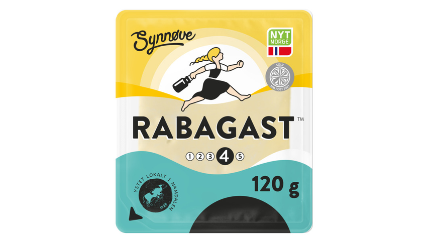 Rabagast Ost Skivet 120g Synnøve