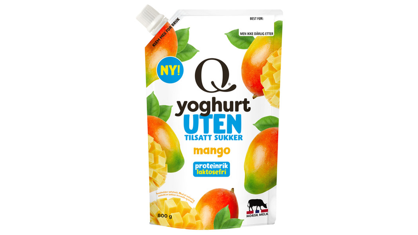 Q Yoghurt Mango Uten | 800g