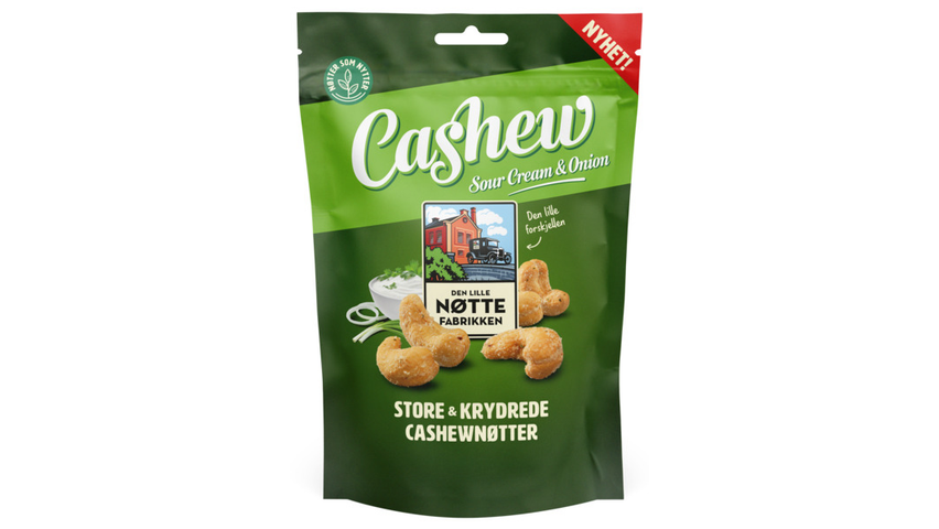 DLN Cashewnøtter Sourcream & Onion | 150g