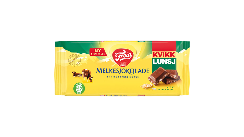 Freia Melkesjokolade m/ Kvikk Lunsj | 100g