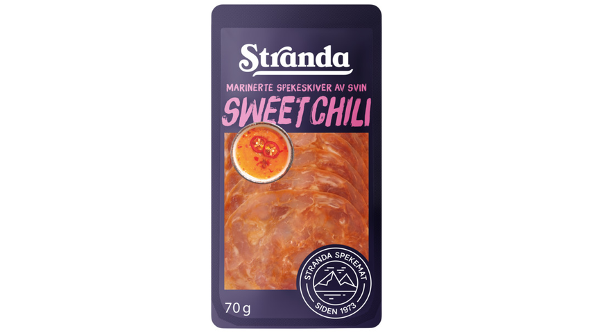 Spekeskiver Sweet Chili 70g Stranda