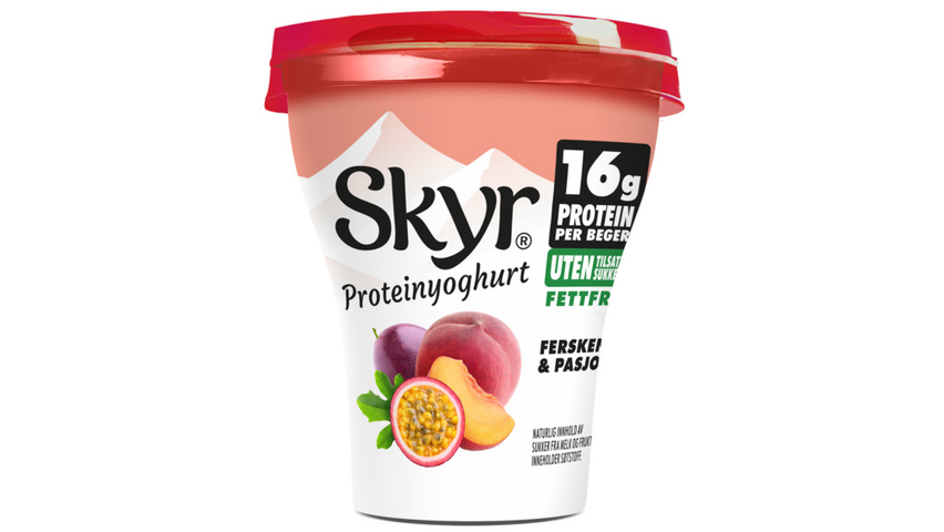 Skyr Fersken&pasjonsfrukt 160g Q