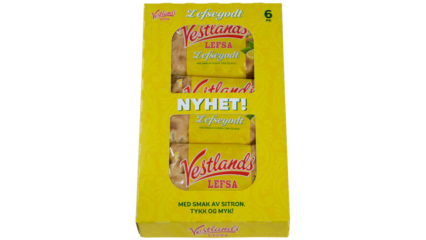 Vestlandslefsa m/ Sitron 6pk | 345g