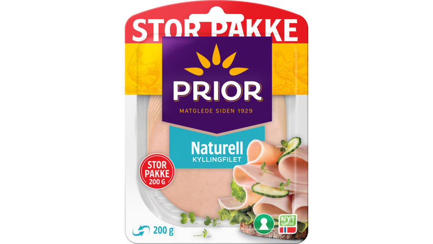 Kyllingfilet Naturell 200g Prior