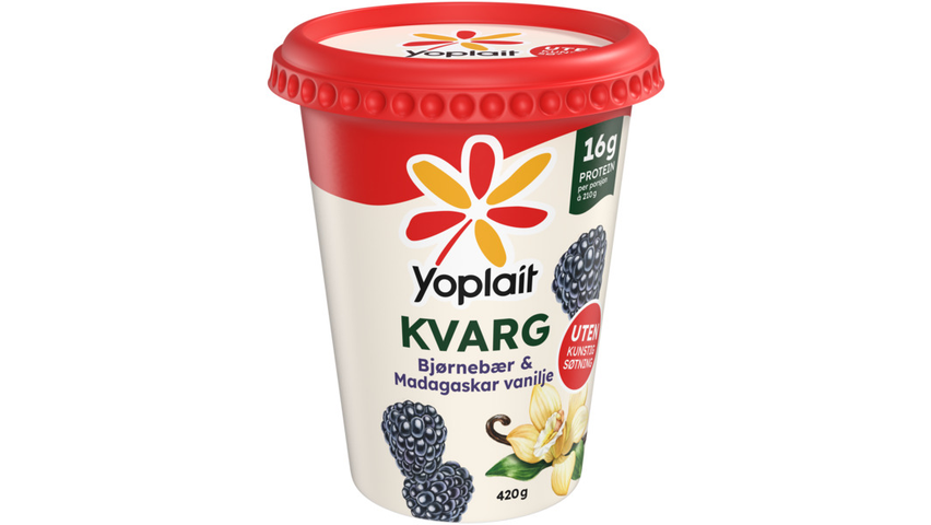 Yoplait Kvarg Bjørnebær & Vanilje | 420g