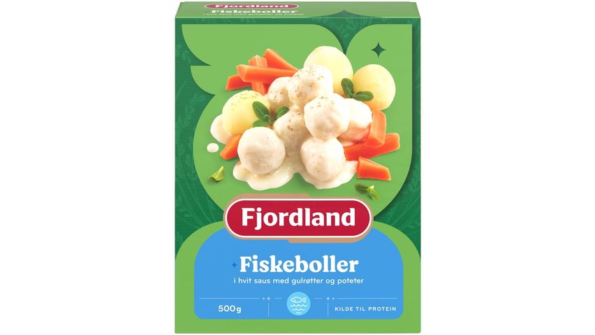 Fjordland Fiskeboller i Hvit Saus | 500g