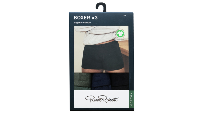 Boxer Bomull Mann | Mix 3 pk L