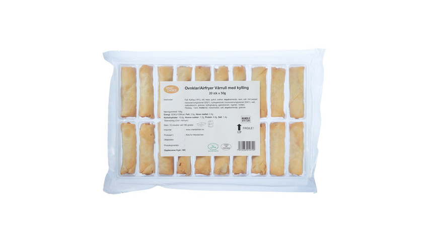 Smart Choice Vårrull M/Kylling-Ovnklar/Airfryer | 20 x 50g