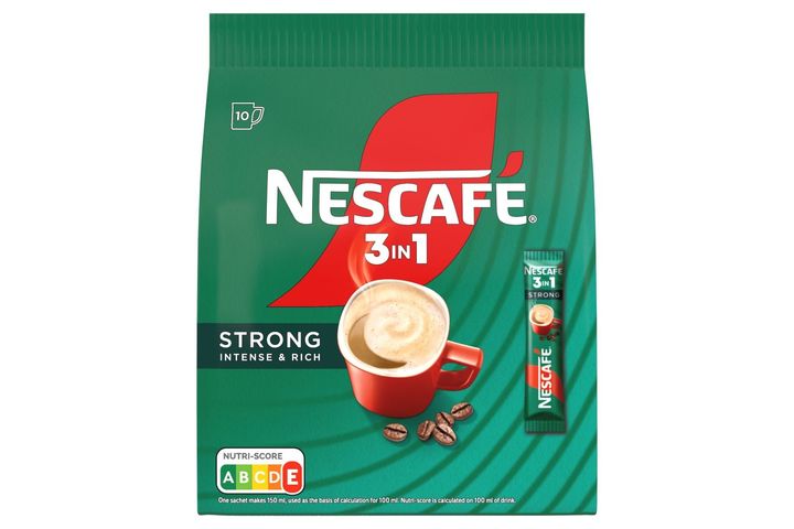 Nescafé 3in1 Strong azonnal oldódó kávéspecialitás 10 x 16 g (160 g)