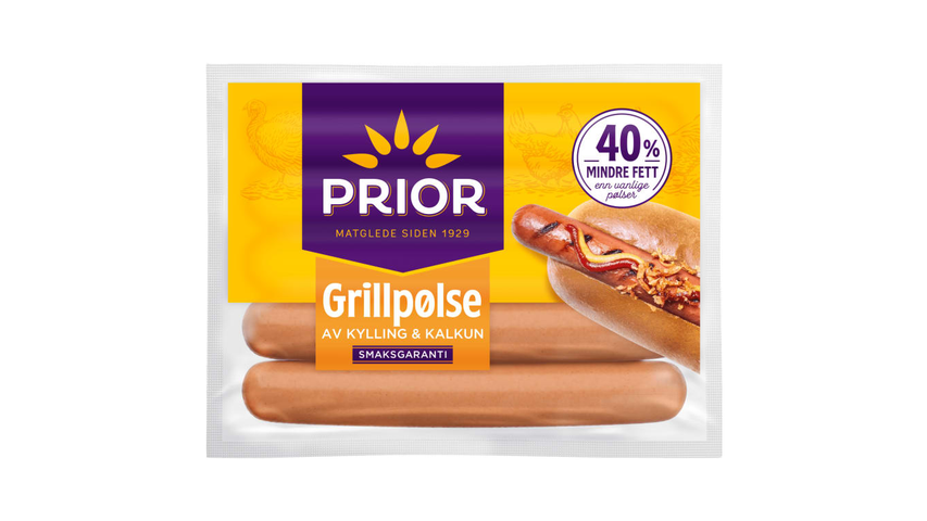 Prior Grillpølse Kylling & Kalkun | 600g