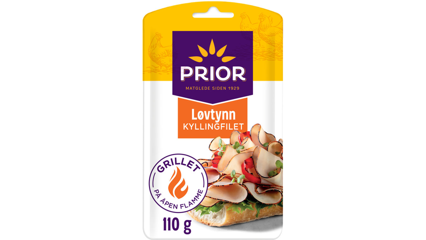 Prior Kyllingfilet Grillet Løvtynn | 110g