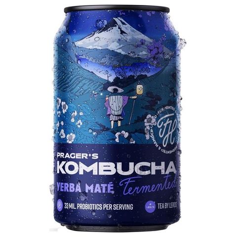 Prager's Kombucha Yerba Maté | 330 ml