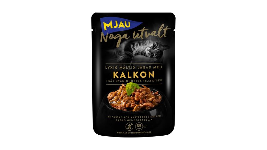 Mjau Carefully Selected Turkey In Mousse 85G