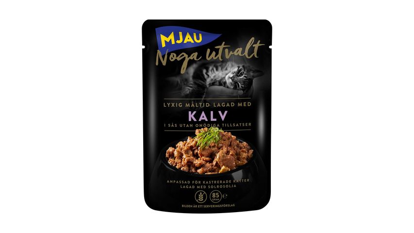 Mjau Carefully Selected Veal In Mousse 85G