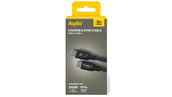 Aqiila Ladekabel Braided USB-C/USB-C 2.0 240W | 3m